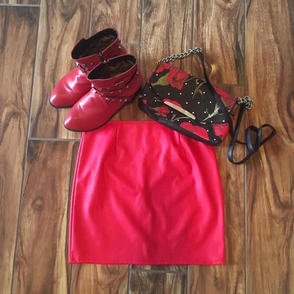 Windsor Faux Leather Skirt